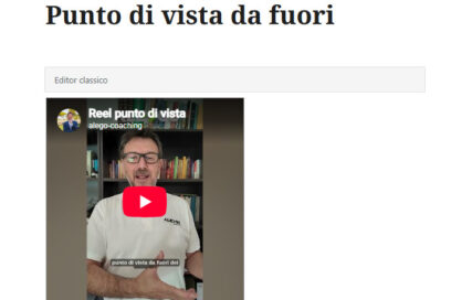 Punto di vista da fuori